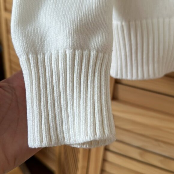 Like New Quince 100% Organic Cotton Boyfriend Crew S Ivory - Picture 6 of 8